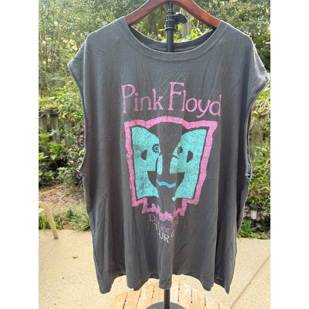 Pink Floyd Division Bell Tour 94 Graphic Tank Top Hybrid Apparel Black 3X
